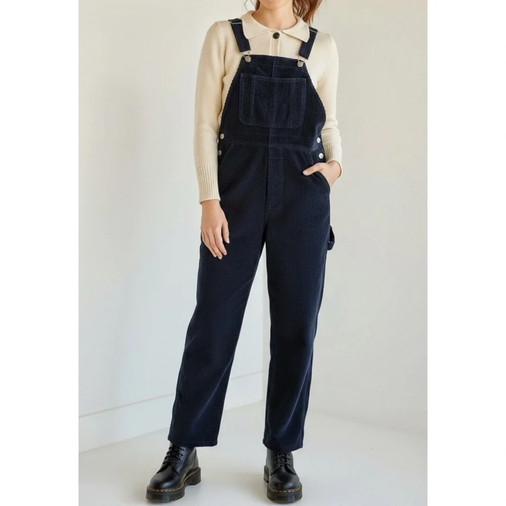 LISA SAYS GAH Lucy Corduroy Overall, Navy, Small